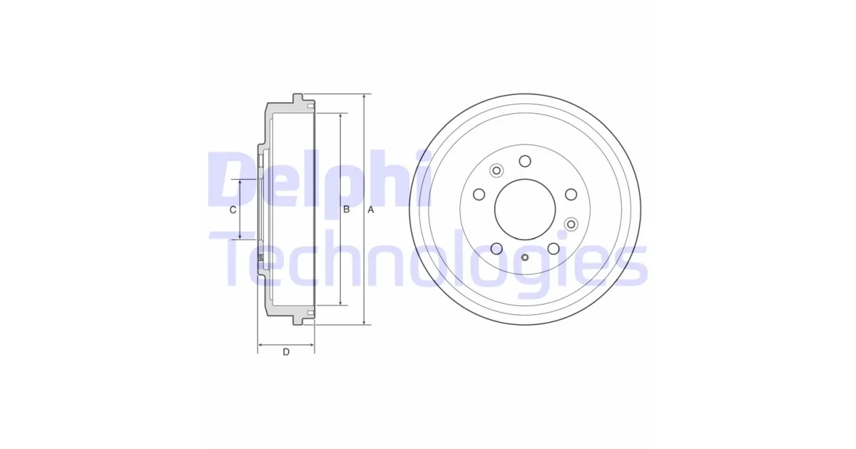 DELPHI BF579, Тормозной барабан