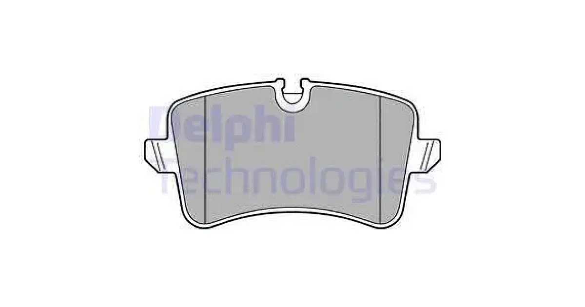 DELPHI LP2446, Комплект тормозных колодок, дисковый тормоз