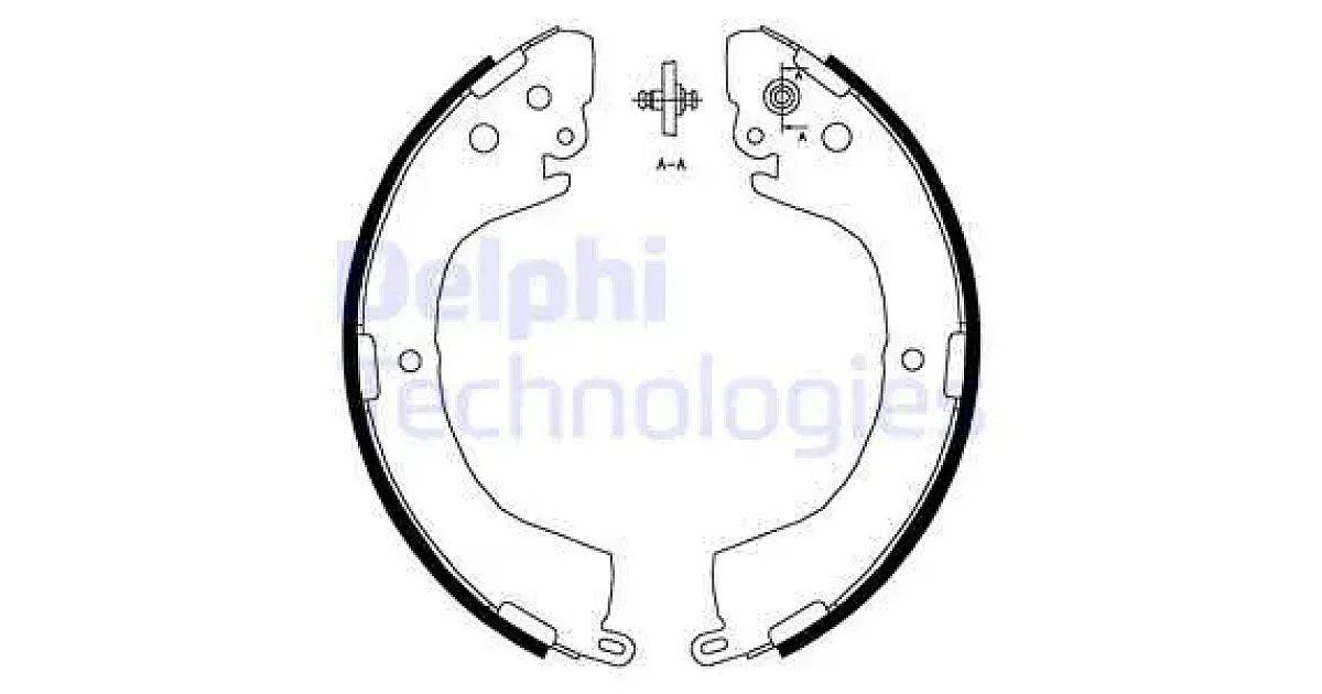 DELPHI LS1826, Комплект тормозных колодок