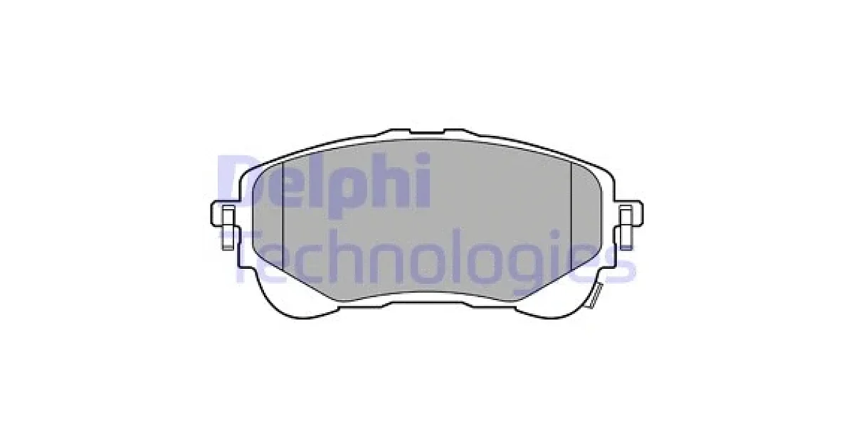 DELPHI LP3609, Комплект тормозных колодок, дисковый тормоз