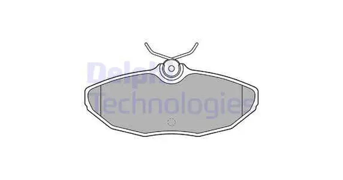 DELPHI LP1505, Комплект тормозных колодок, дисковый тормоз