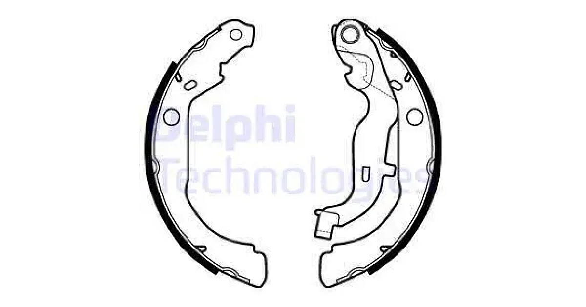 DELPHI LS2127, Комплект тормозных колодок