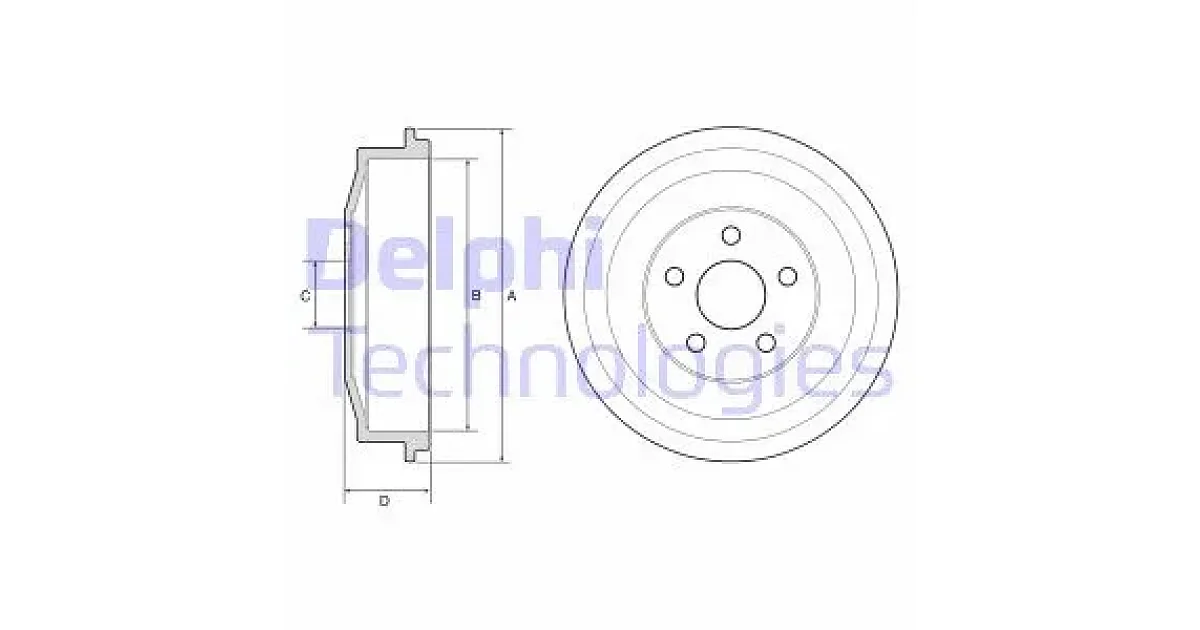 DELPHI BF640, Тормозной барабан