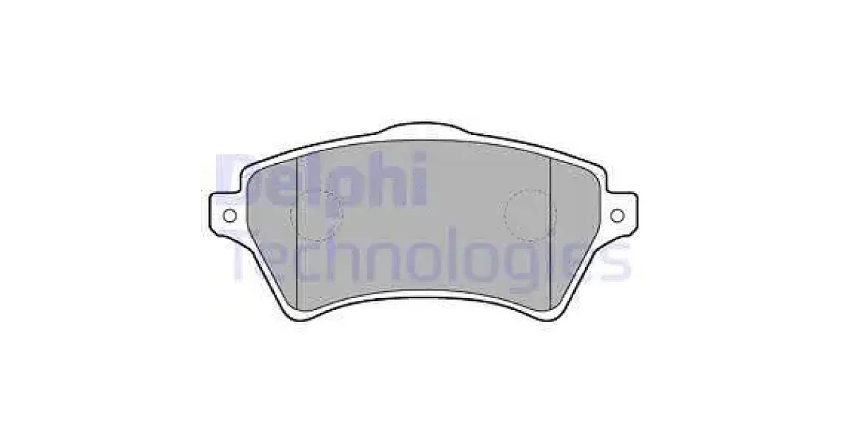 DELPHI LP1652, Комплект тормозных колодок, дисковый тормоз