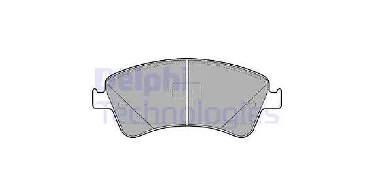 DELPHI LP2104, Комплект тормозных колодок, дисковый тормоз