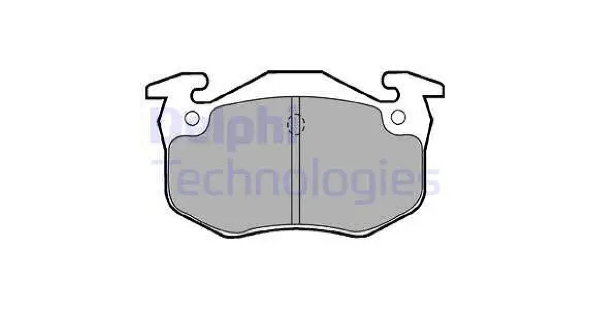 DELPHI LP1453, Комплект тормозных колодок, дисковый тормоз