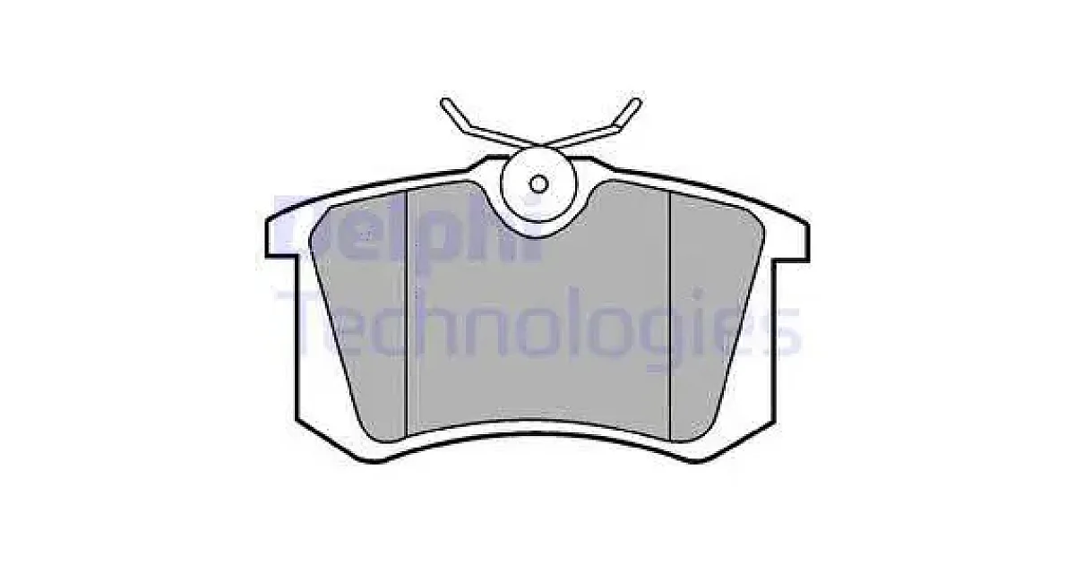 DELPHI LP2255, Комплект тормозных колодок, дисковый тормоз