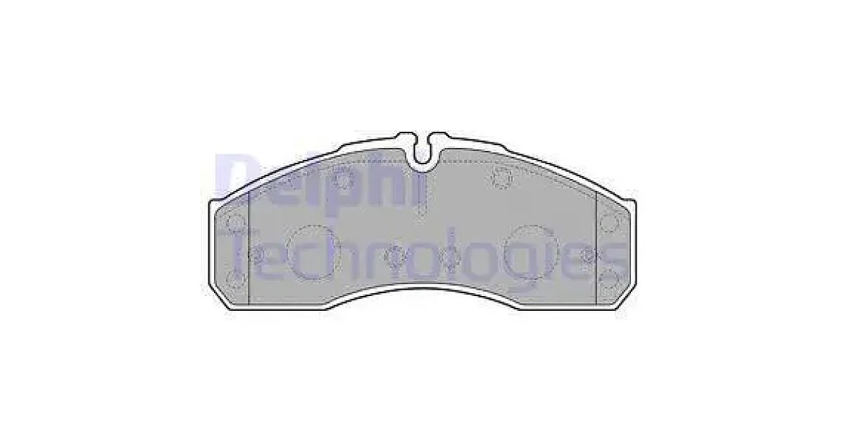 DELPHI LP2042, Комплект тормозных колодок, дисковый тормоз