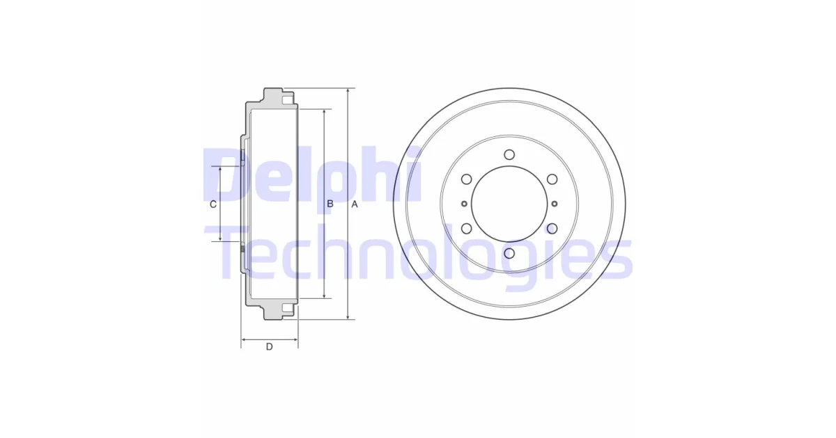 DELPHI BF631, Тормозной барабан