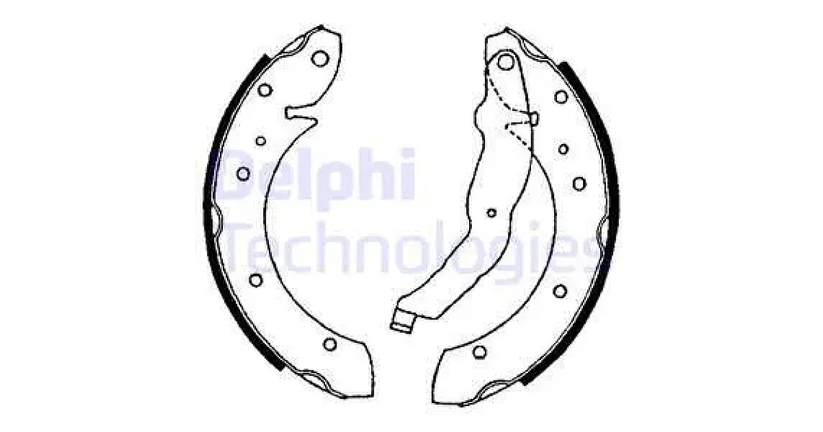 DELPHI LS1634, Комплект тормозных колодок