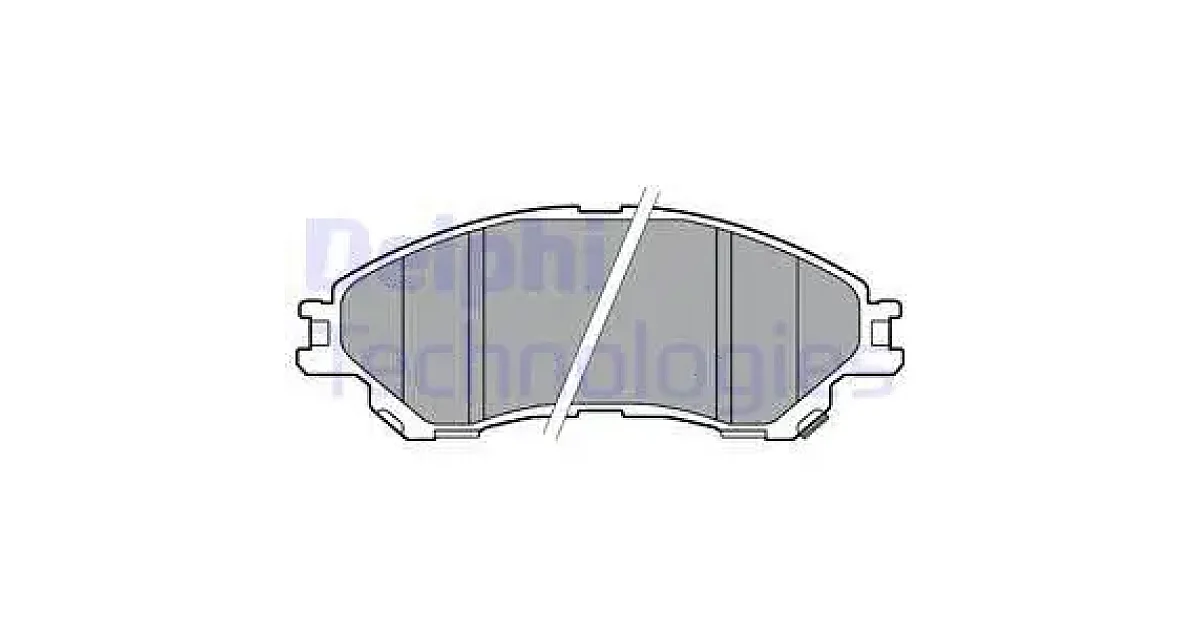 DELPHI LP2664, Комплект тормозных колодок, дисковый тормоз