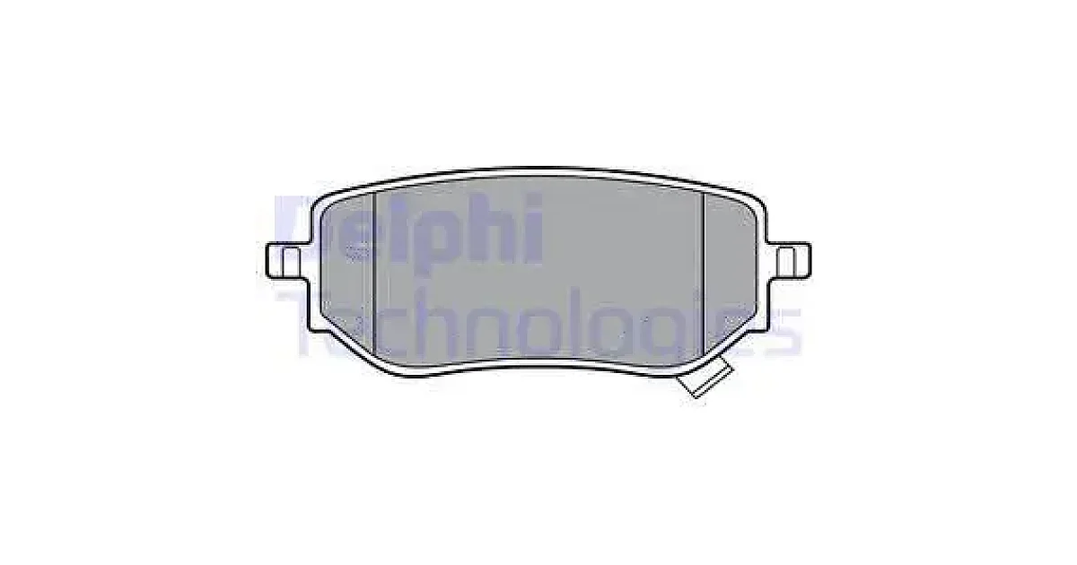 DELPHI LP3402, Комплект тормозных колодок, дисковый тормоз