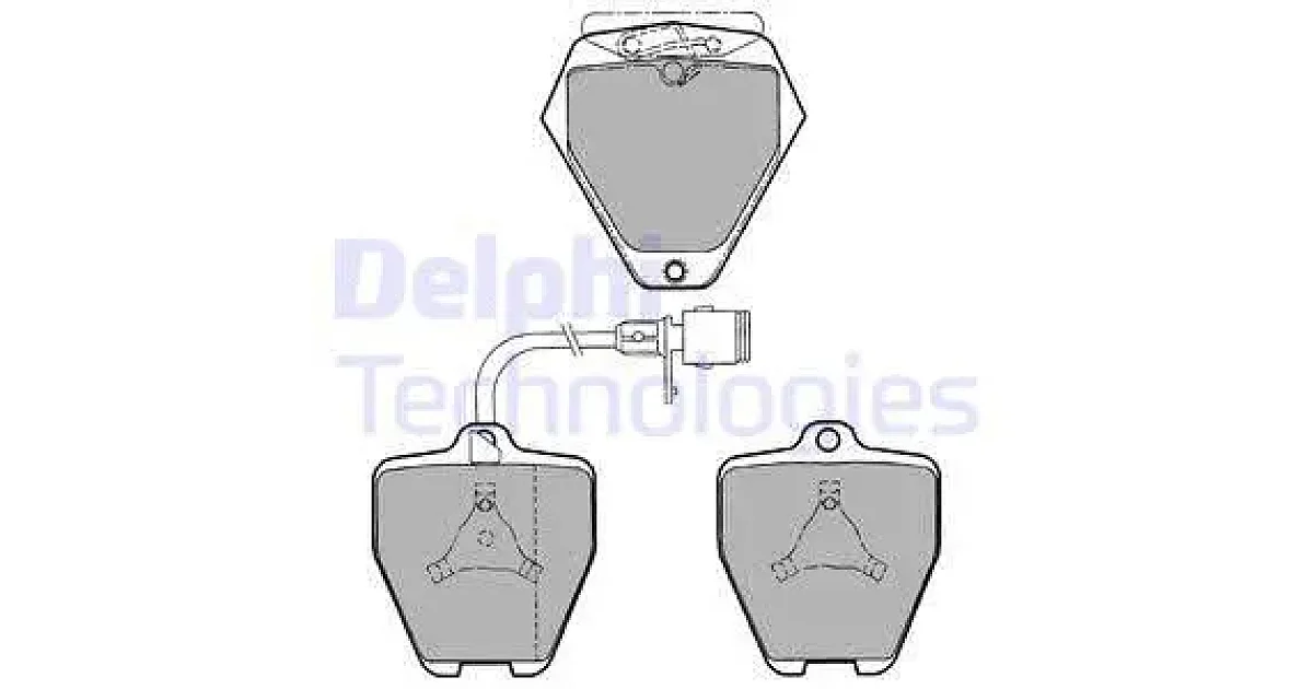 DELPHI LP1024, Комплект тормозных колодок, дисковый тормоз