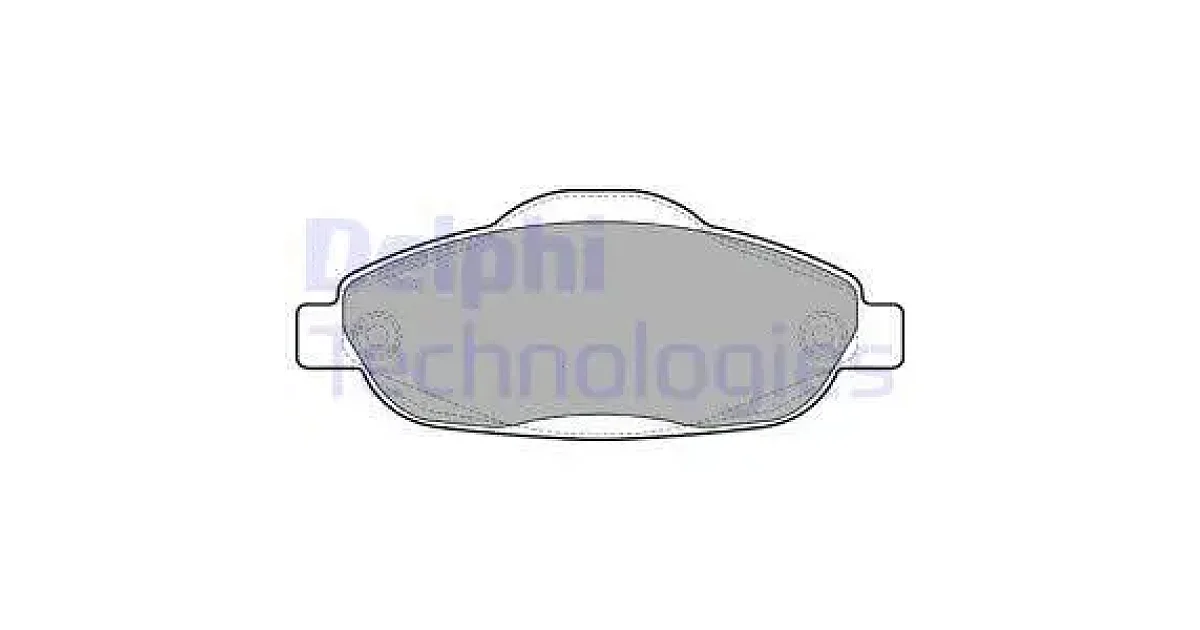 DELPHI LP2070, Комплект тормозных колодок, дисковый тормоз