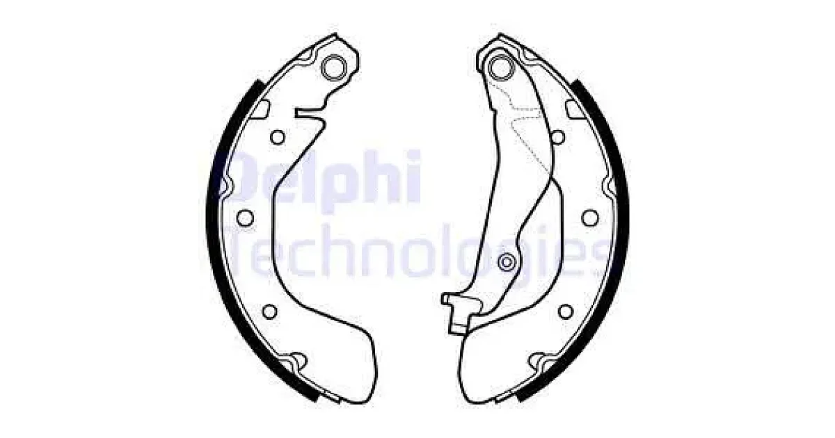 DELPHI LS2134, Комплект тормозных колодок