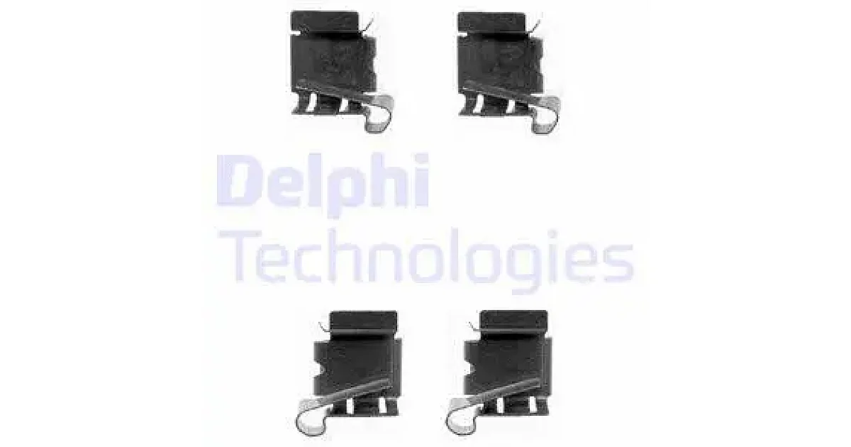 LX0390 - DELPHI - Комплектующие, колодки дискового тормоза