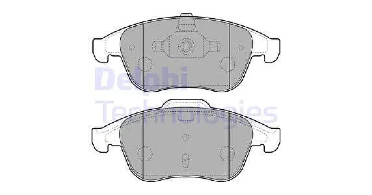 DELPHI LP2181, Комплект тормозных колодок, дисковый тормоз