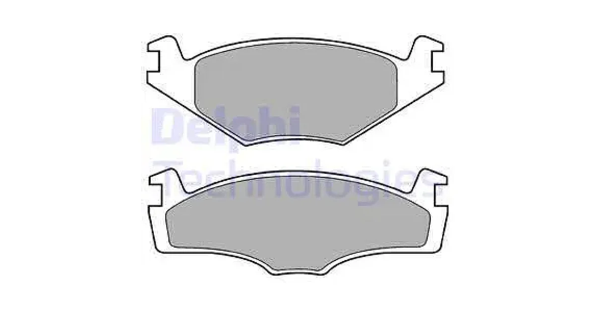 DELPHI LP421, Комплект тормозных колодок, дисковый тормоз