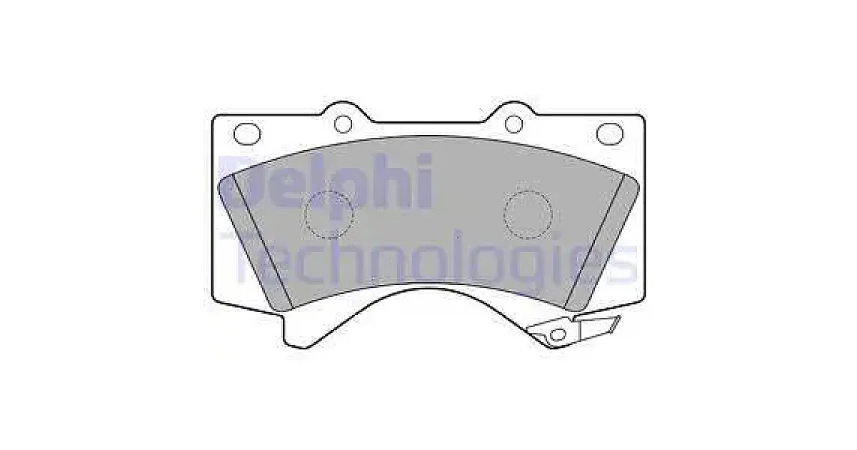 DELPHI LP2134, Комплект тормозных колодок, дисковый тормоз