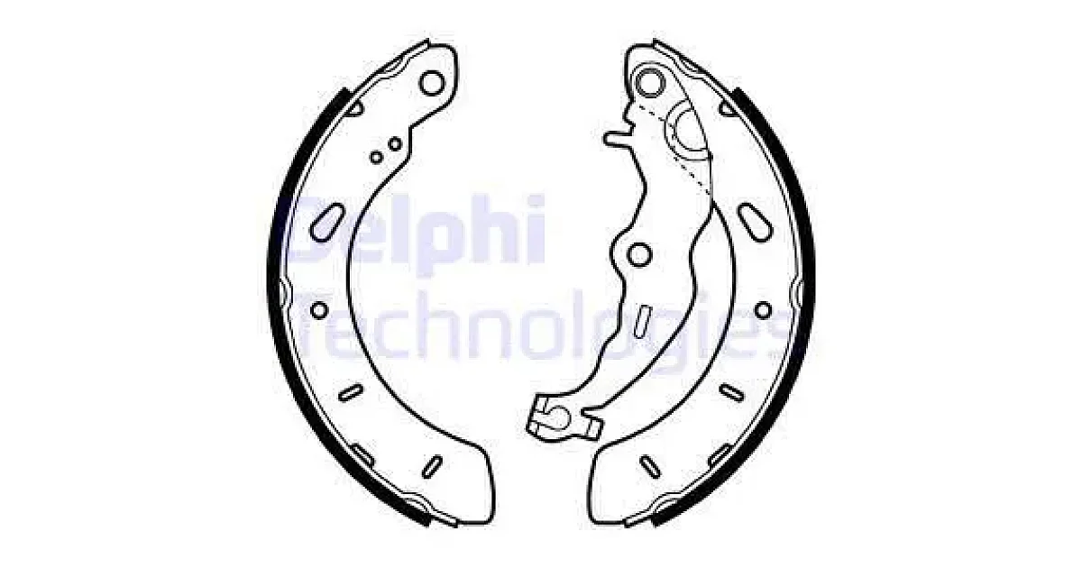 DELPHI LS2062, Комплект тормозных колодок