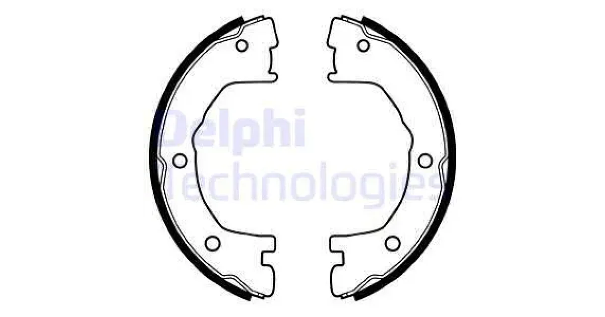 DELPHI LS1919, Комплект тормозных колодок, стояночная тормозная система