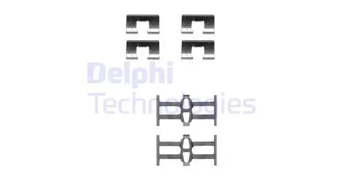 LX0208 - DELPHI - Комплектующие, колодки дискового тормоза