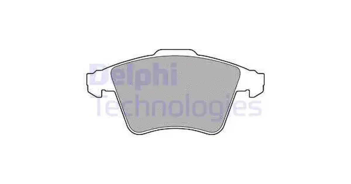 DELPHI LP3142, Комплект тормозных колодок, дисковый тормоз