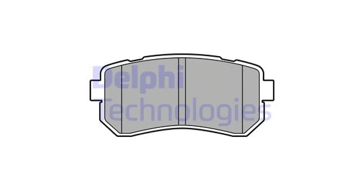 DELPHI LP3576, Комплект тормозных колодок, дисковый тормоз