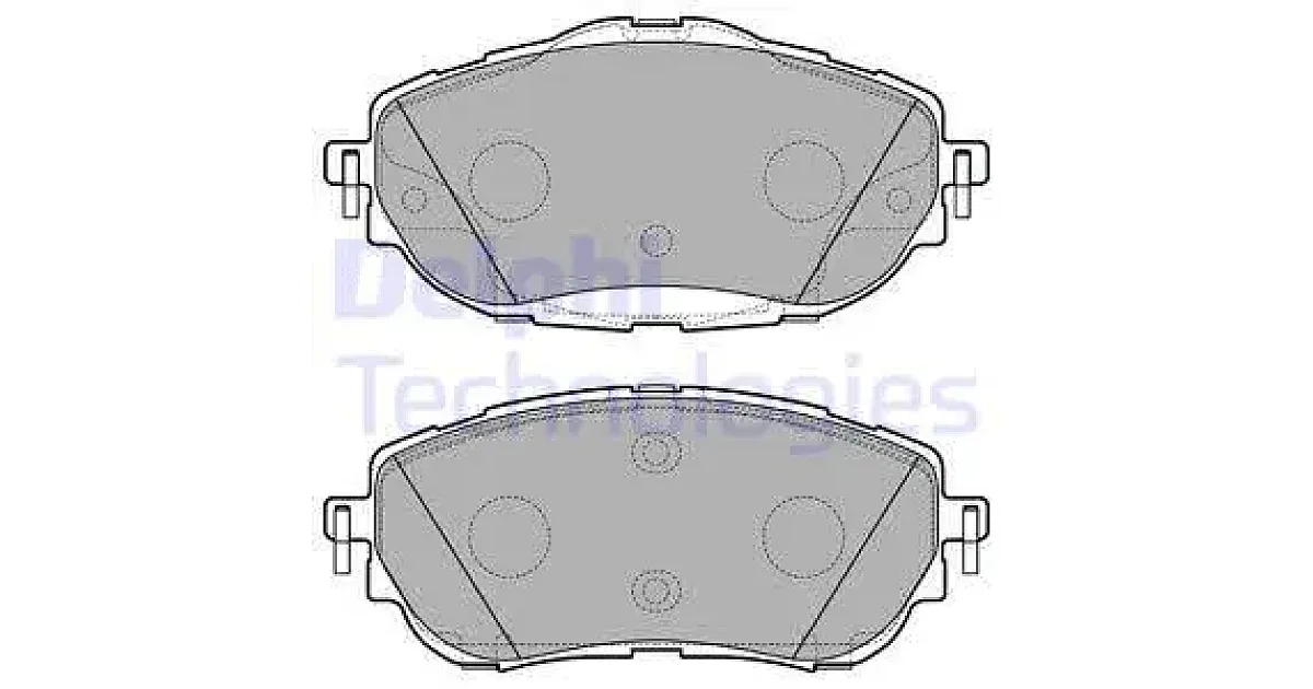 DELPHI LP2691, Комплект тормозных колодок, дисковый тормоз