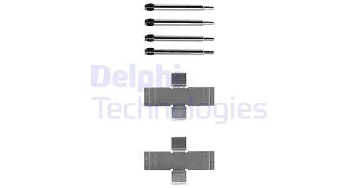 LX0006 - DELPHI - Комплектующие, колодки дискового тормоза