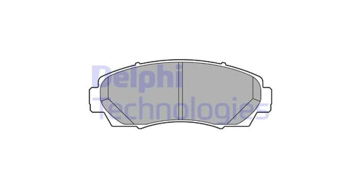 DELPHI LP3613, Комплект тормозных колодок, дисковый тормоз