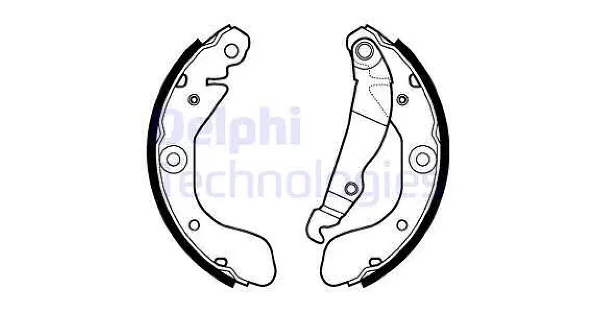 DELPHI LS2114, Комплект тормозных колодок