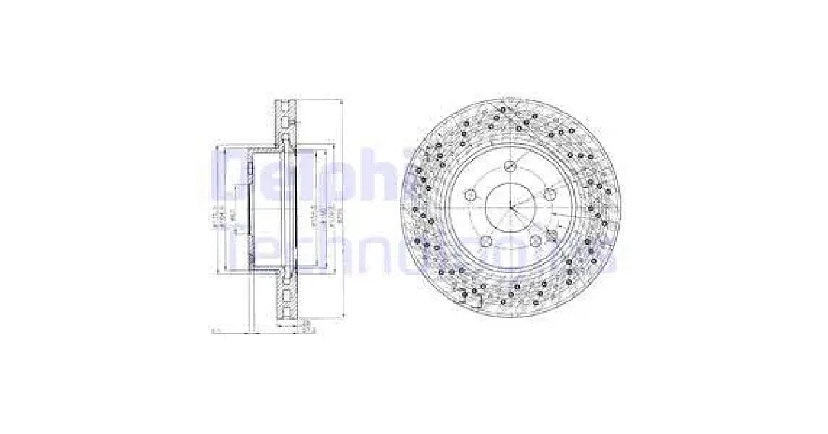DELPHI BG4142C, Тормозной диск