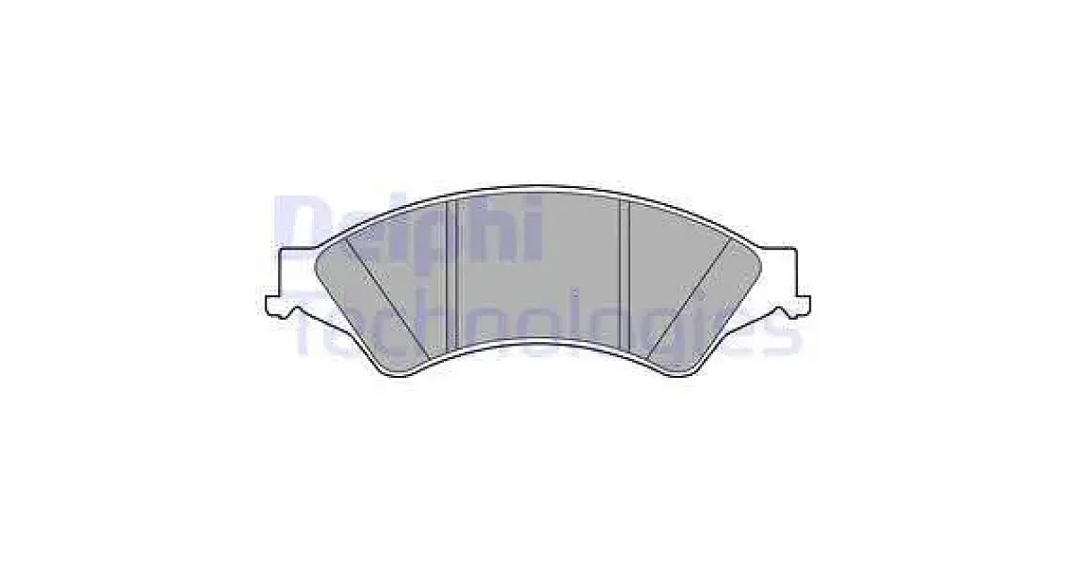 DELPHI LP2484, Комплект тормозных колодок, дисковый тормоз