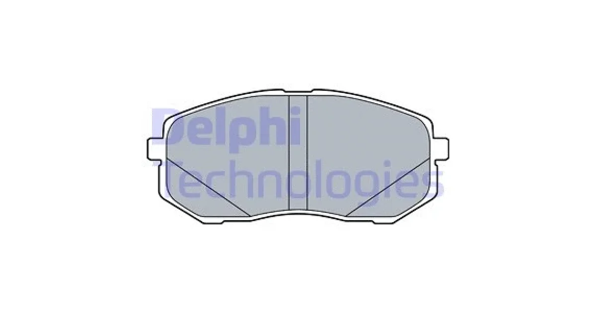 DELPHI LP3538, Комплект тормозных колодок, дисковый тормоз