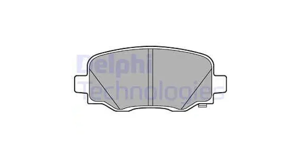 DELPHI LP3194, Комплект тормозных колодок, дисковый тормоз