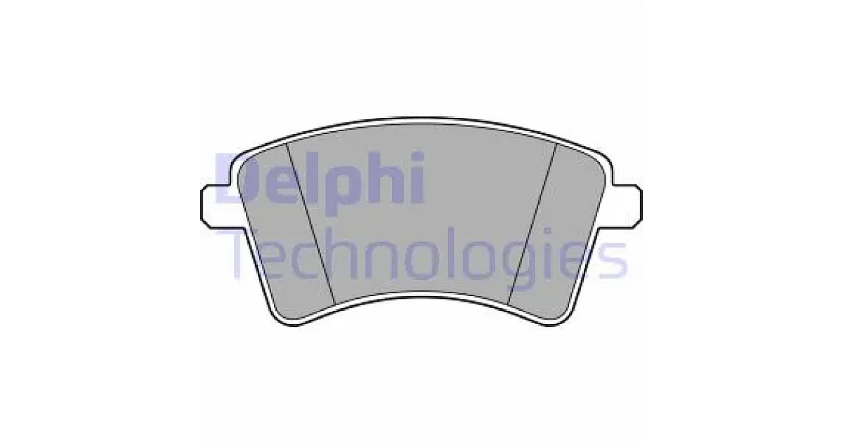DELPHI LP3715, Комплект тормозных колодок, дисковый тормоз