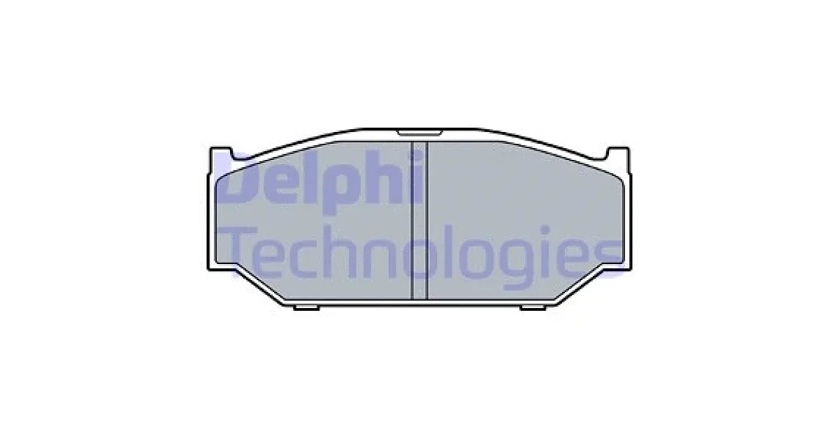 DELPHI LP3544, Комплект тормозных колодок, дисковый тормоз