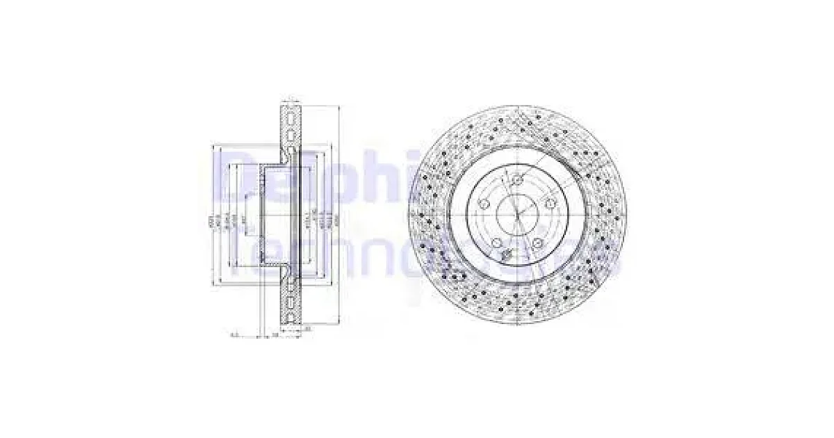 DELPHI BG9057, Тормозной диск