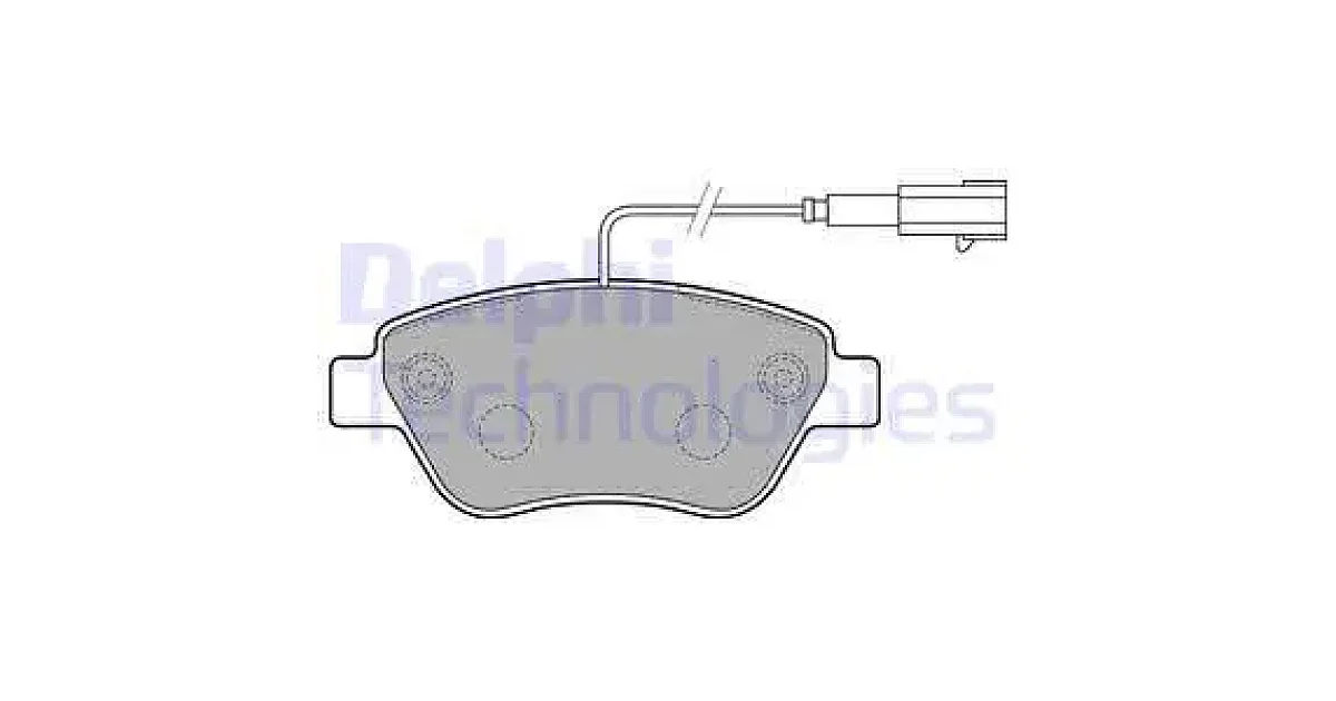 DELPHI LP2276, Комплект тормозных колодок, дисковый тормоз