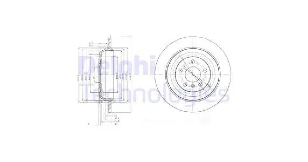 DELPHI BG4031, Тормозной диск