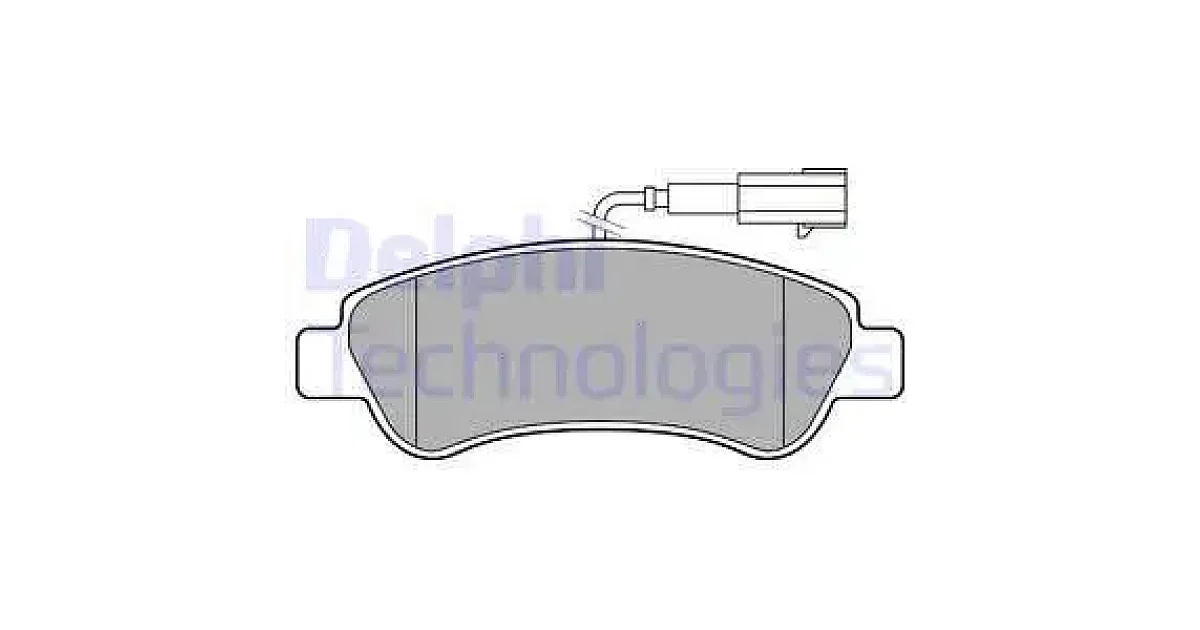 DELPHI LP3153, Комплект тормозных колодок, дисковый тормоз