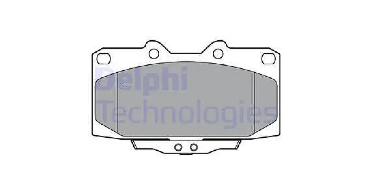DELPHI LP3409, Комплект тормозных колодок, дисковый тормоз