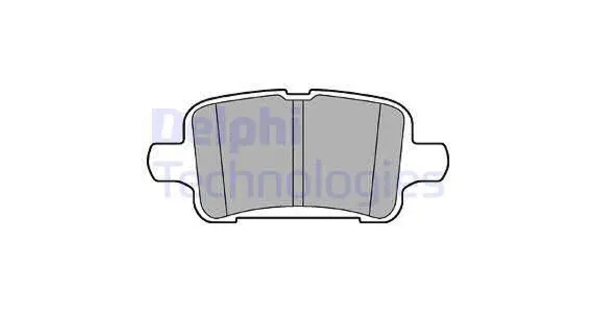 DELPHI LP3218, Комплект тормозных колодок, дисковый тормоз