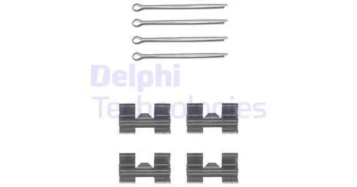 DELPHI LX0032, Комплектующие, колодки дискового тормоза