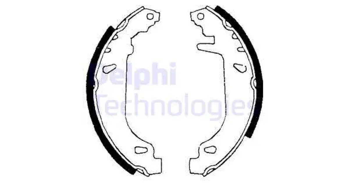DELPHI LS1681, Комплект тормозных колодок