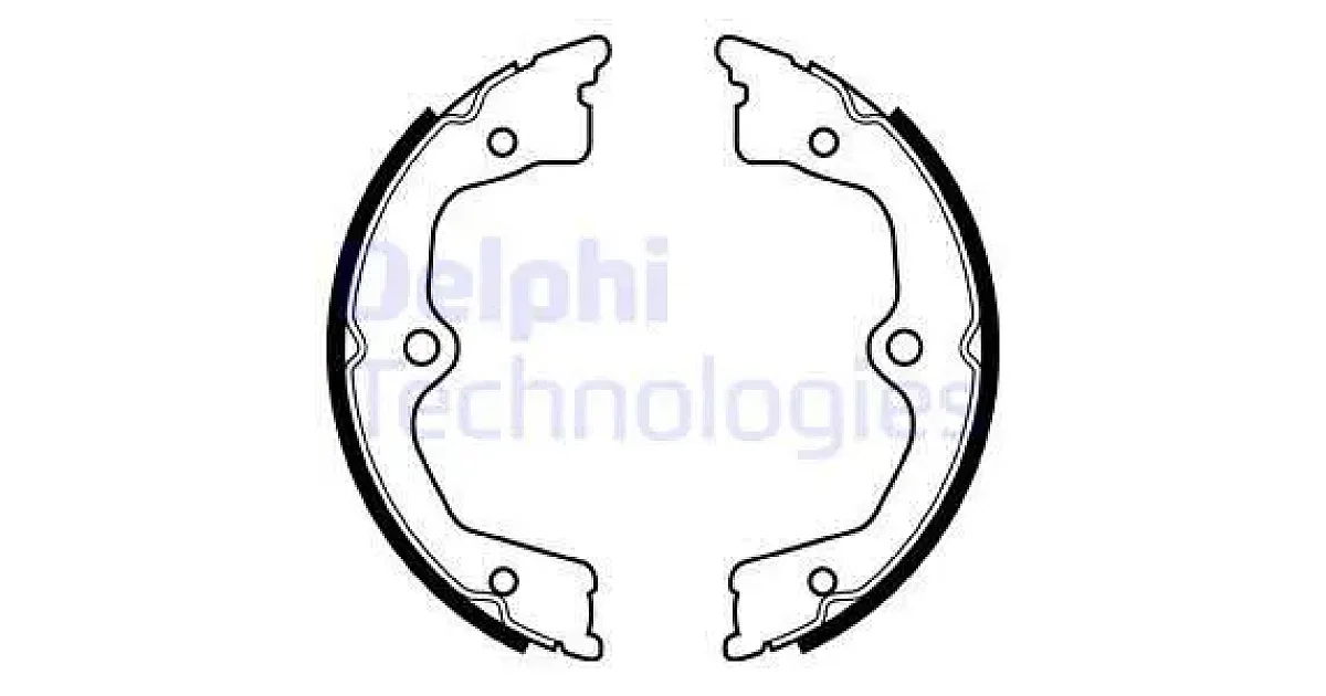 DELPHI LS2033, Комплект тормозных колодок, стояночная тормозная система