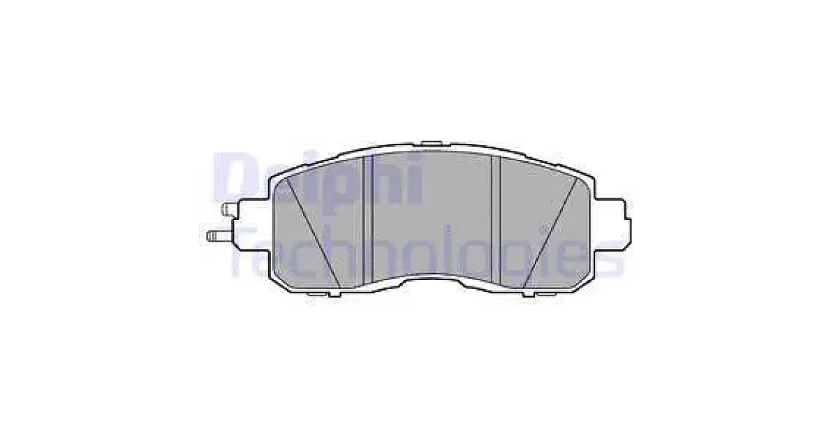 DELPHI LP3251, Комплект тормозных колодок, дисковый тормоз