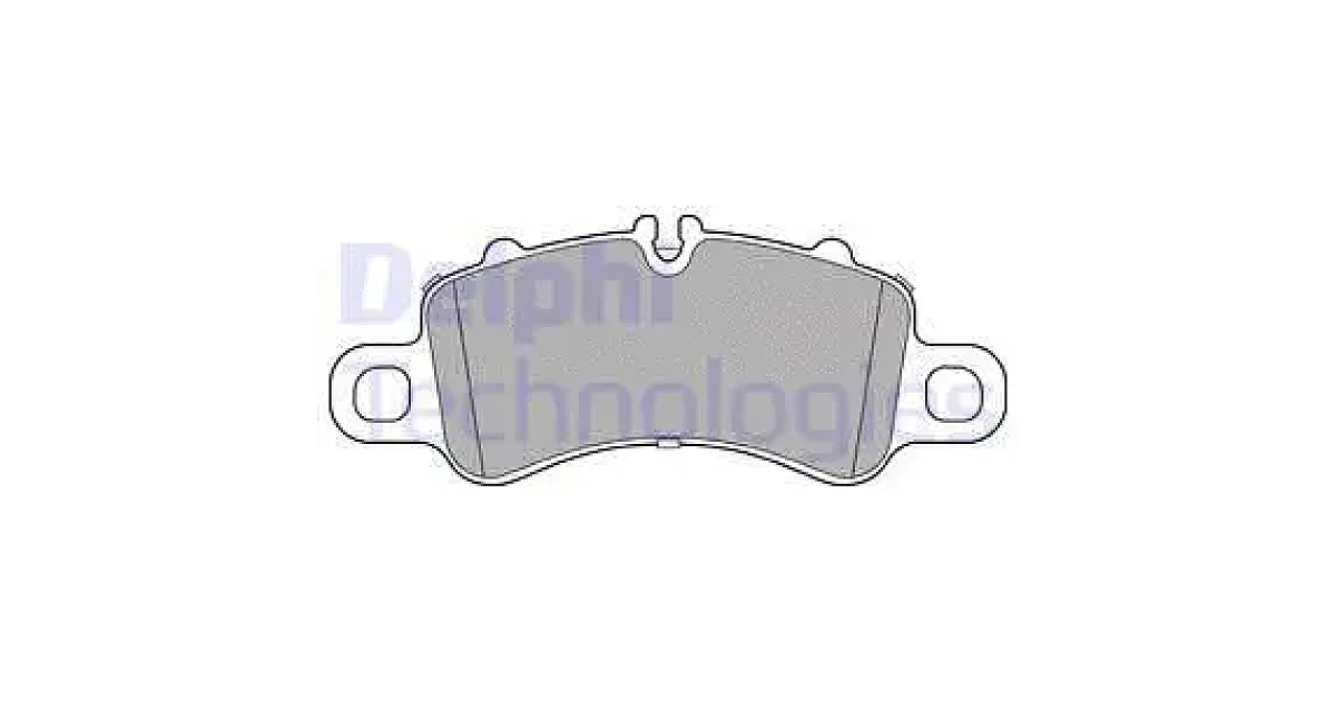 DELPHI LP3308, Комплект тормозных колодок, дисковый тормоз