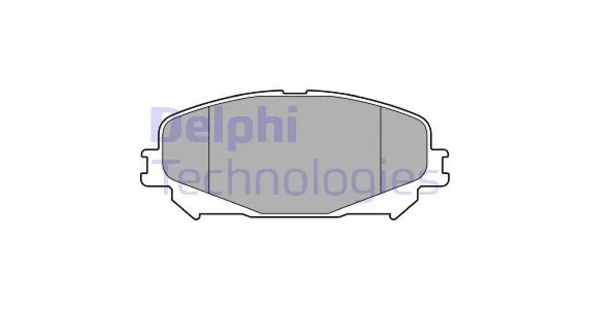 DELPHI LP3734, Комплект тормозных колодок, дисковый тормоз
